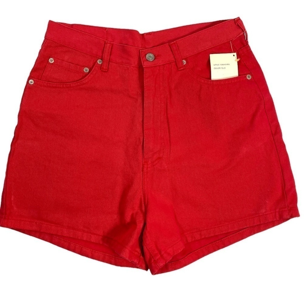 Jordache Vintage Red High Waisted Shorts NWT NEW SZ 15/16